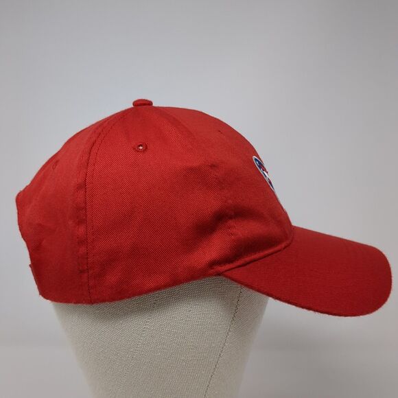 Butterfly USA Strapback Hat Red One Size Adjustable Solid Embroidered - Picture 4 of 8